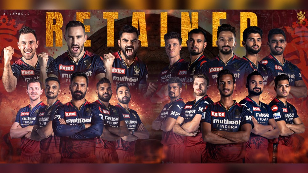 IPL 2023: RCB retain most of core squad, including Faf, Virat IPL 2023: RCB retain most of core squad, including Faf, Virat