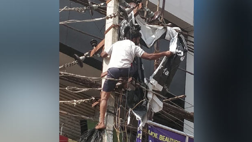 25 years on, EB poles stand in way of development in Vellore village