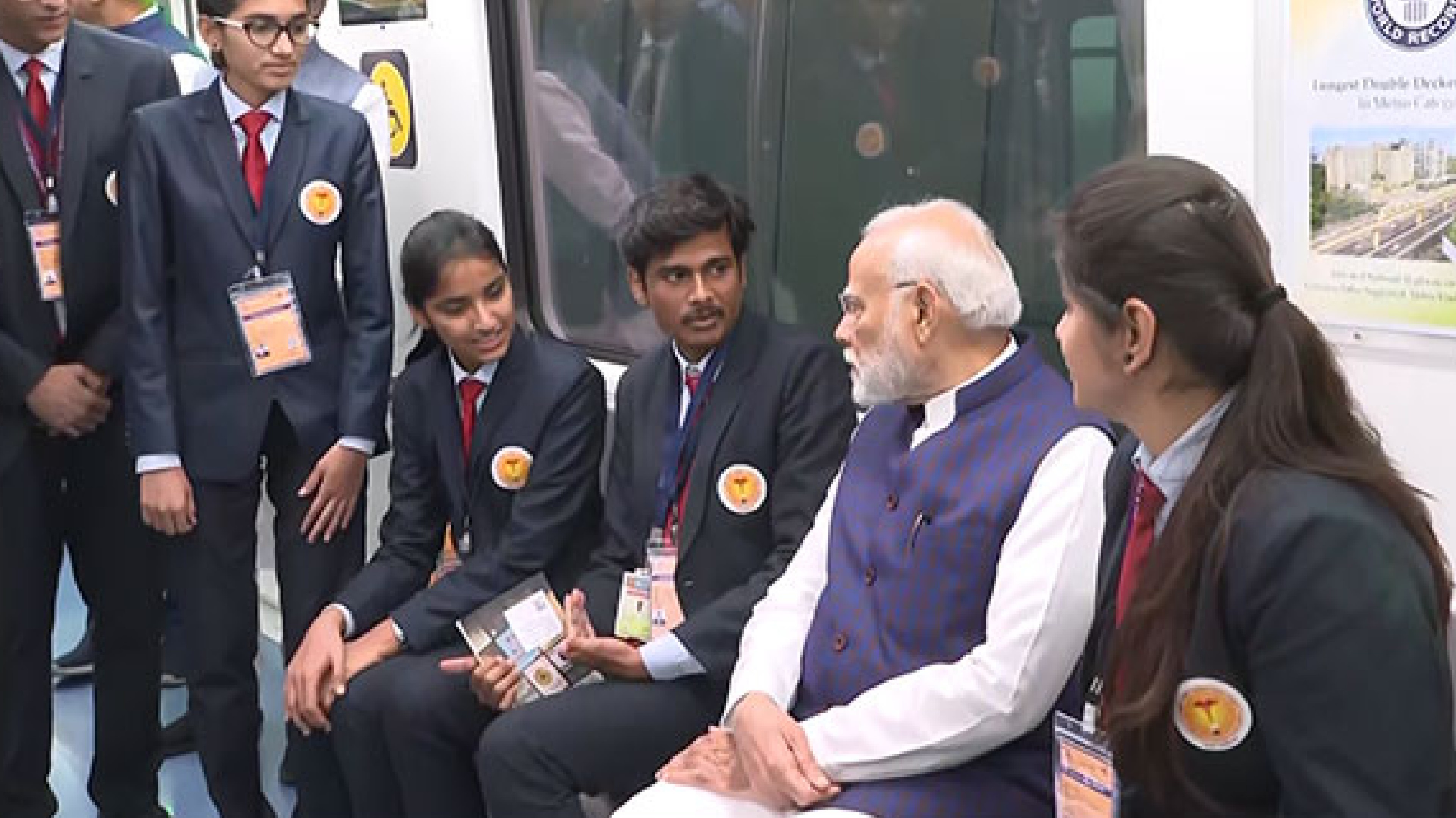 PM Modi inaugurates Nagpur Metro phase I, takes ride