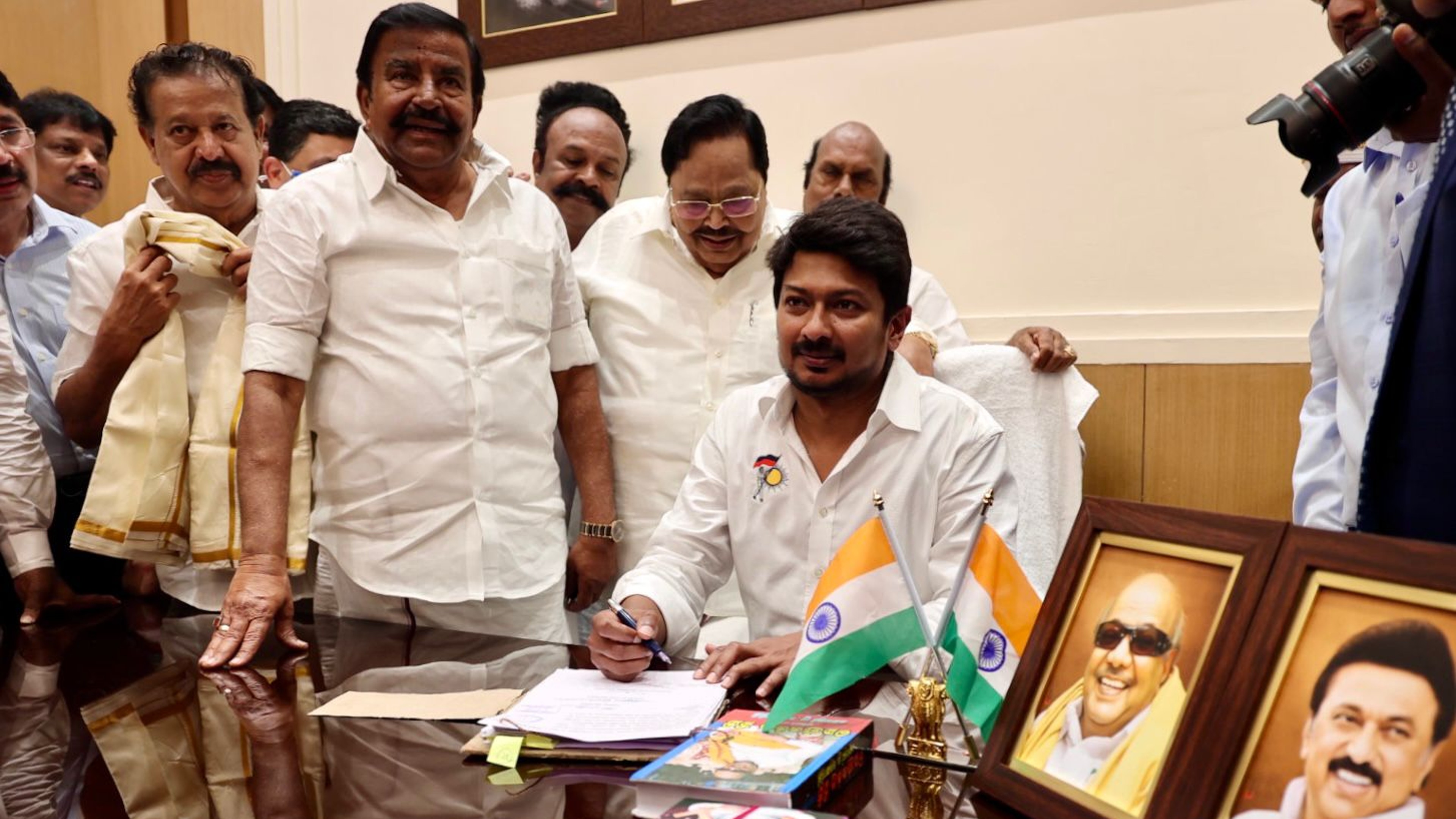 Well even welcome Udhayanidhis son into politics: KN Nehru