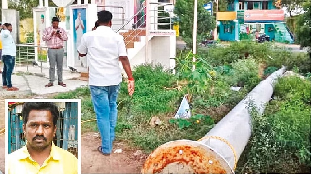 AIADMK supporter dies as flag pole falls in Maduranthagam, 2 held