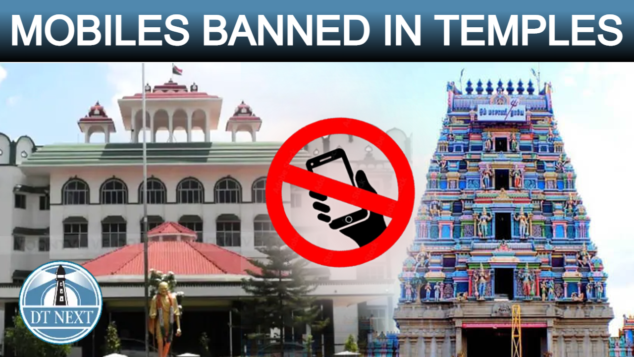 Mobiles banned in temples Mobiles banned in temples