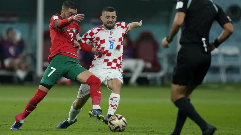 Croatia beats Morocco 2-1 to take 3rd place at World Cup