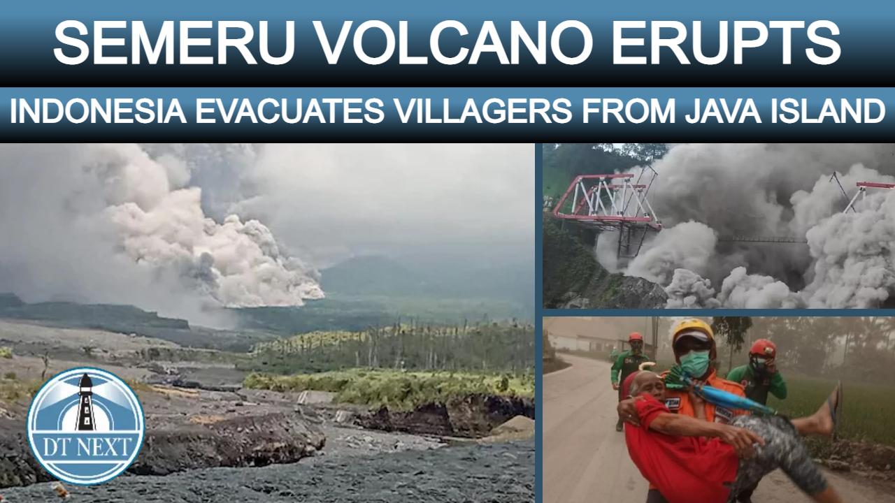 Volcano erupts on Java Island
