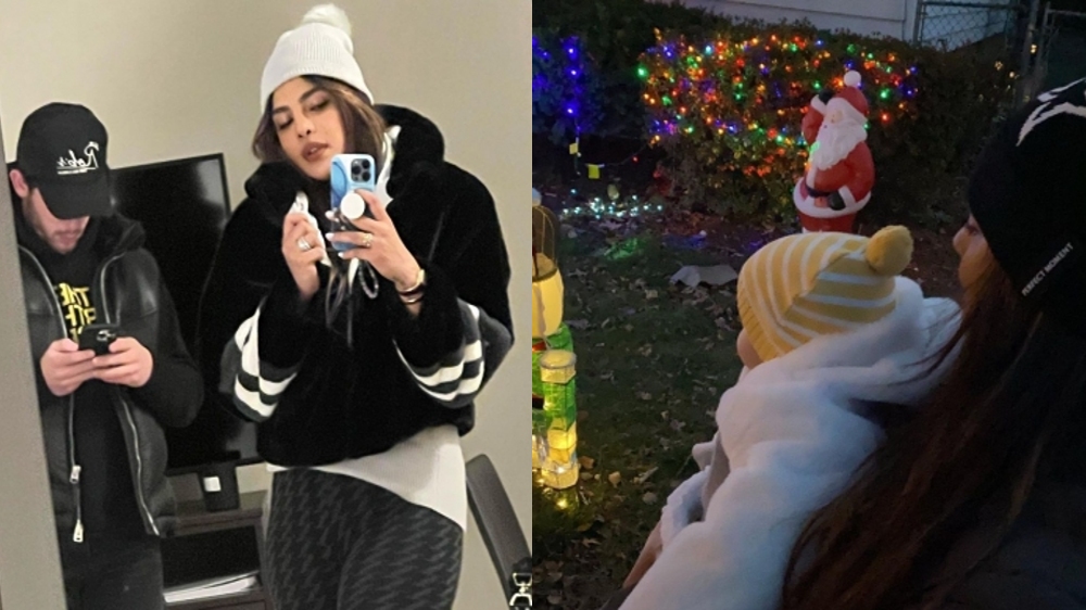 Priyanka takes daughter Malti out to show Christmas lights