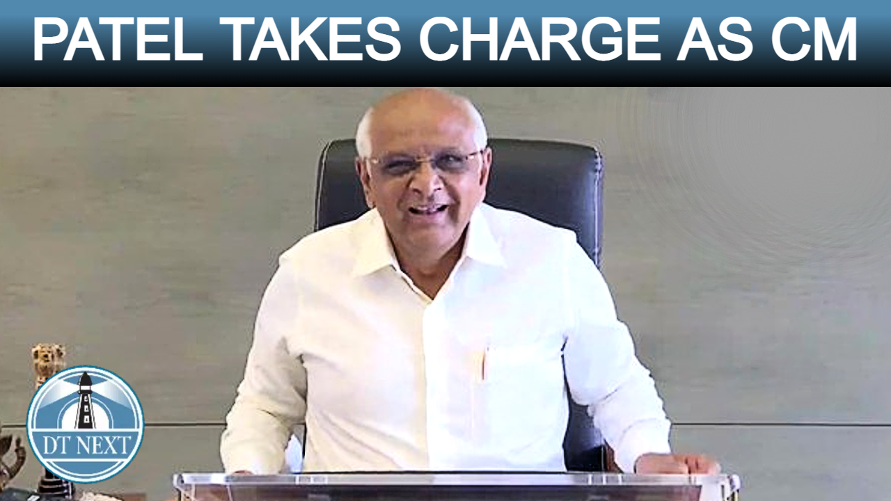 Bhupendra Patel takes charge as CM Bhupendra Patel takes charge as CM