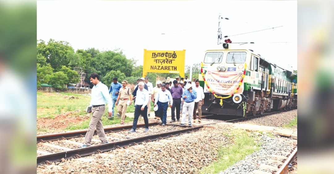 Newly electrified Nellai-Chendur section inspected