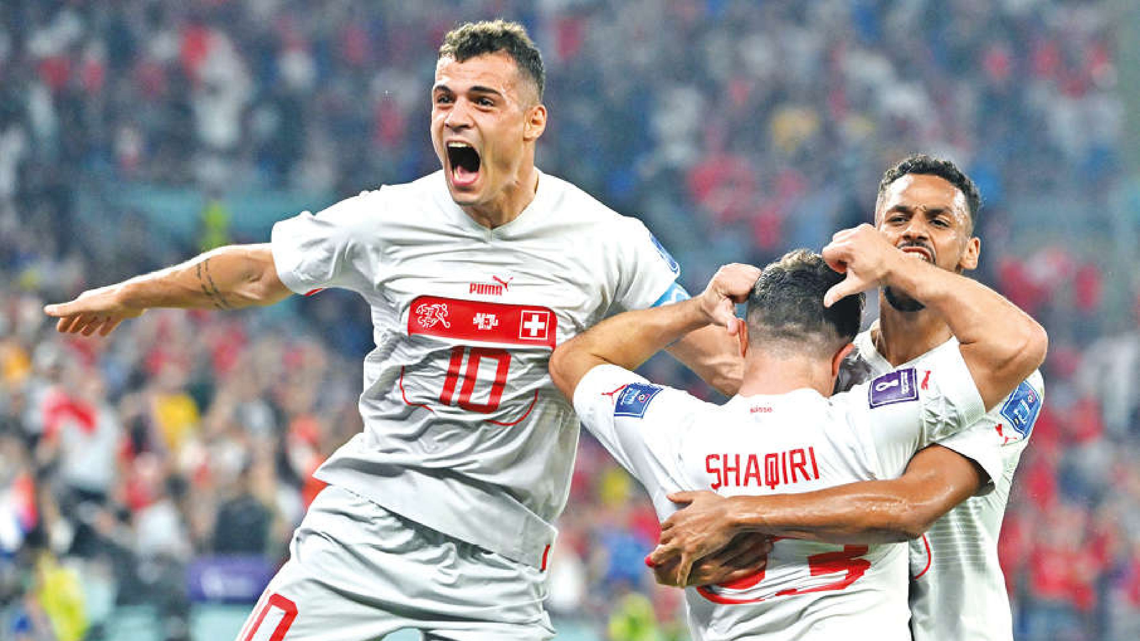 Switzerland beats Serbia 3-2 to reach last 16 of World Cup