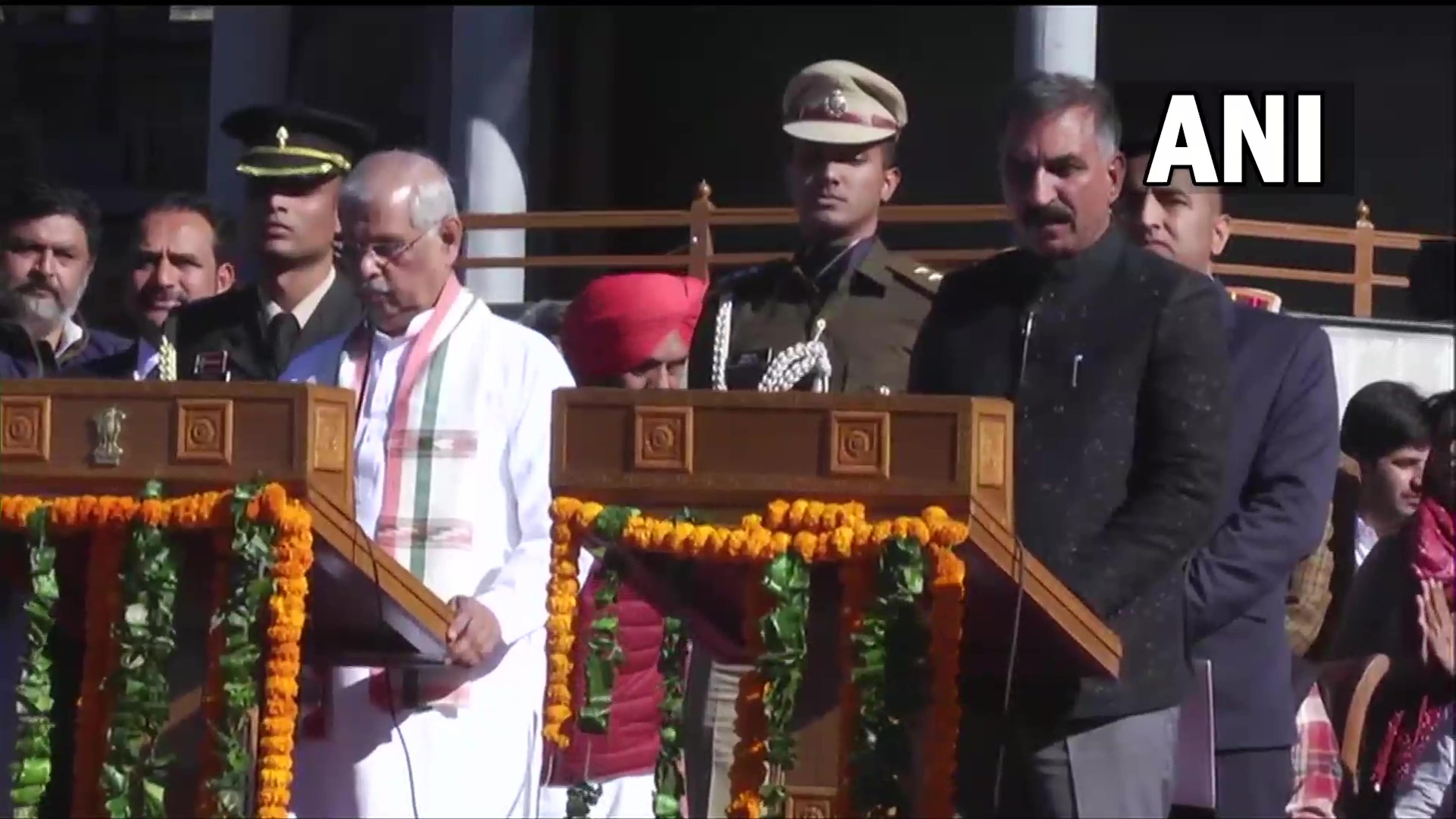 Sukhvinder Singh takes oath as Himachal CM