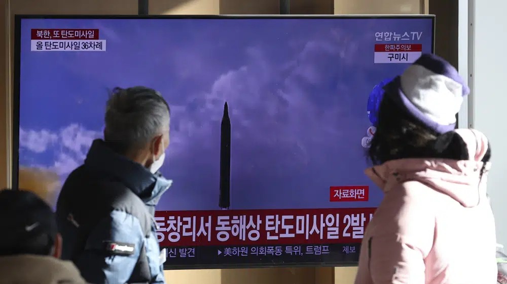 N Korea fires 2 ballistic missiles capable of reaching Japan
