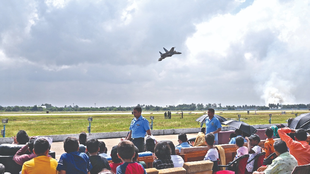 IAF Thanjavur station holds fly past, static display
