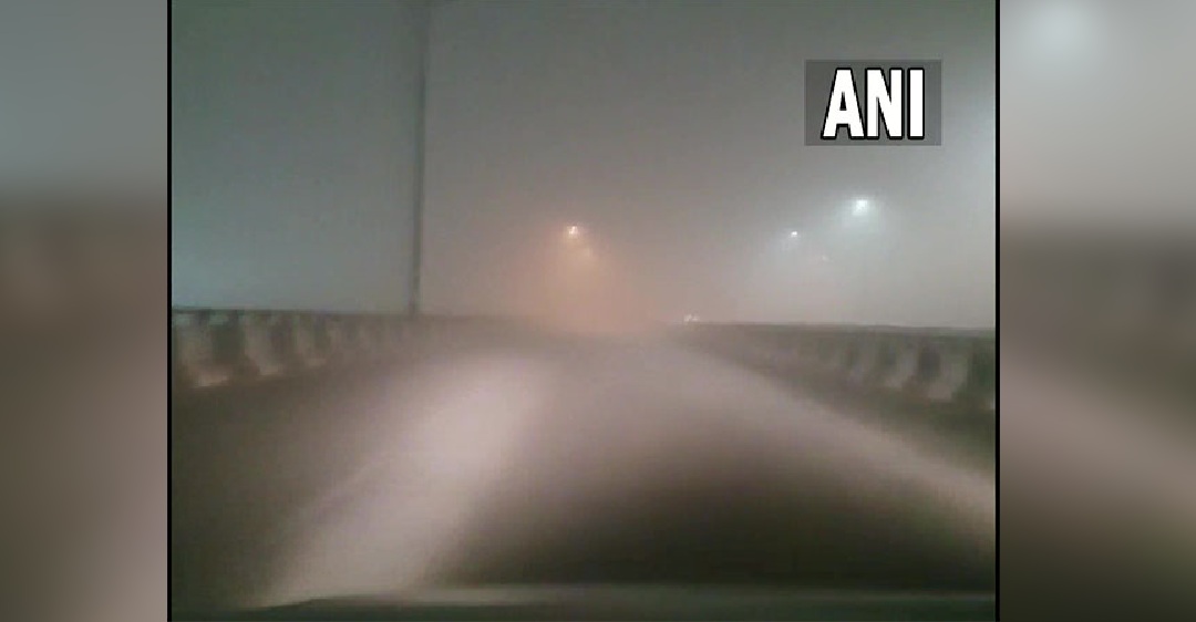 Delhi wakes up to dense fog as cold wave continues in capital