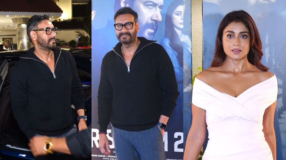 Ajay Devgn and Shriya celebrate Drishyam 2 success: Check outfits