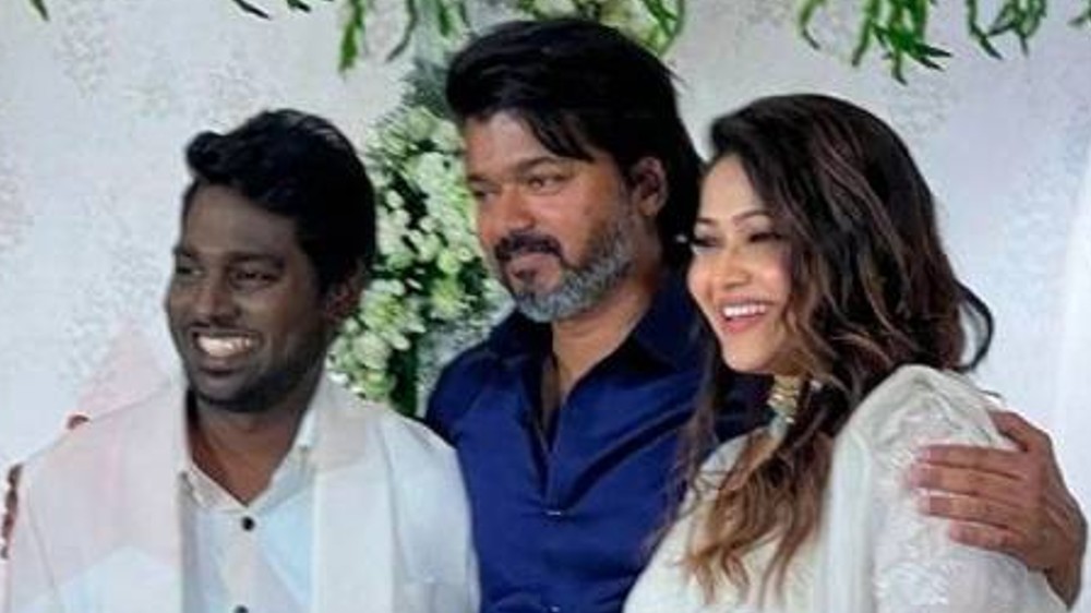Actor Vijay attends Priya Atlee’s baby shower function Actor Vijay attends Priya Atlee’s baby shower function