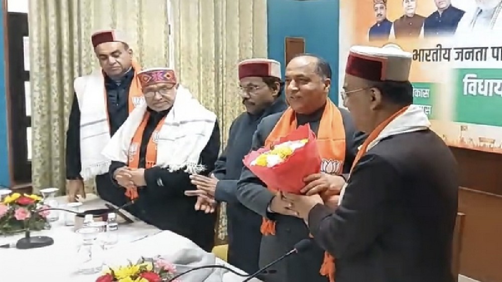 Ex CM Jairam Thakur elected Leader of Oppn in Himachal Pradesh