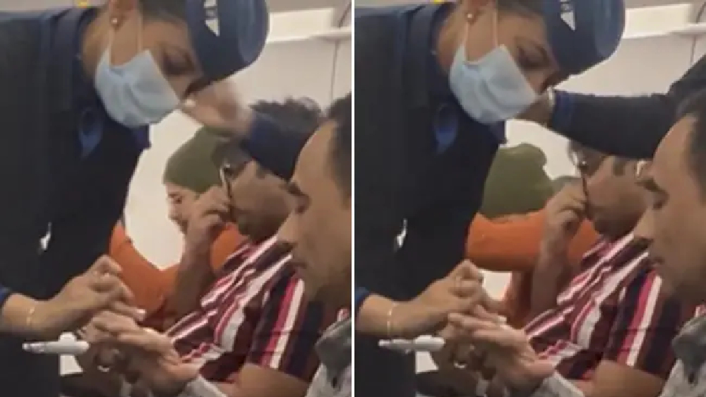 IndiGo air hostesses gives mid-air medical aid; Internet reacts