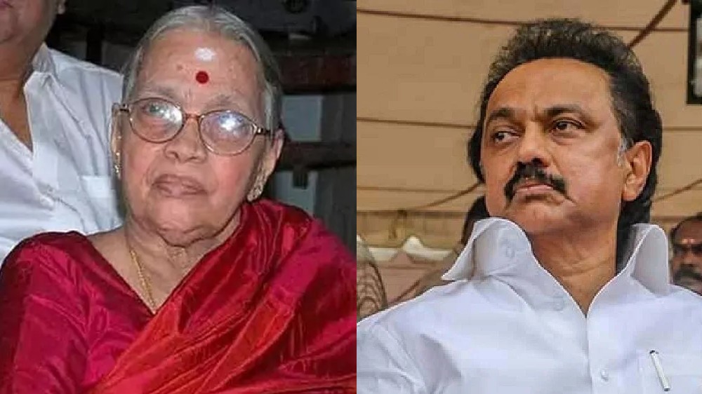 Stalin condoles demise of Subramania Bharatis granddaughter Lalitha