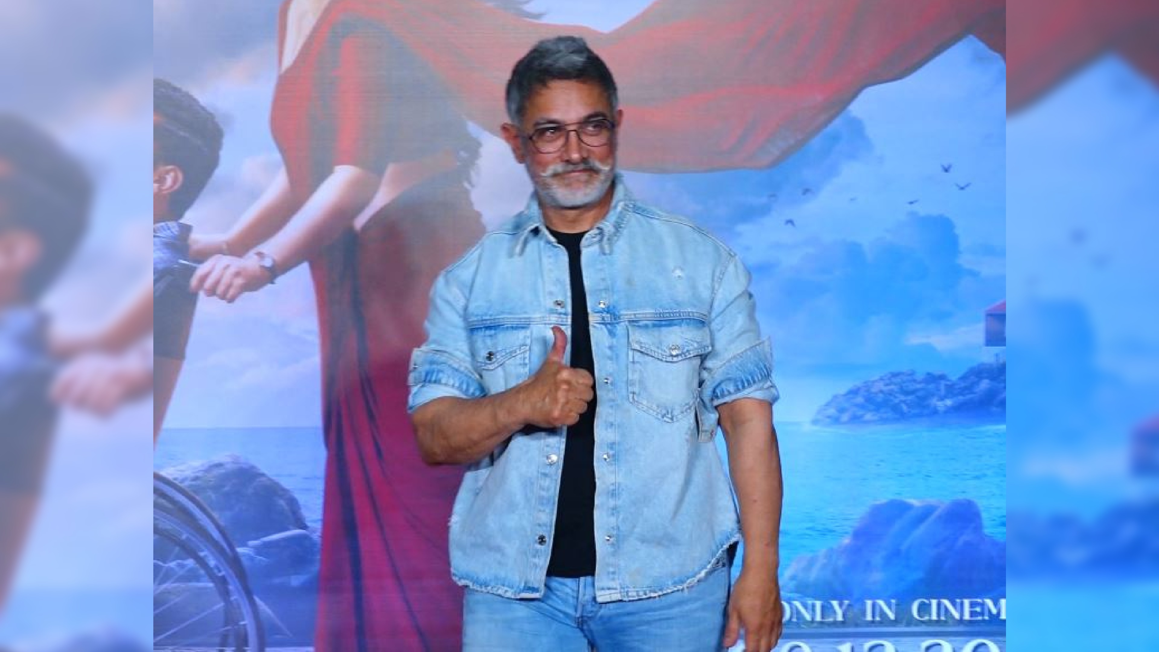 Aamir arrives in style at Salaam Venky screening, rocks new look
