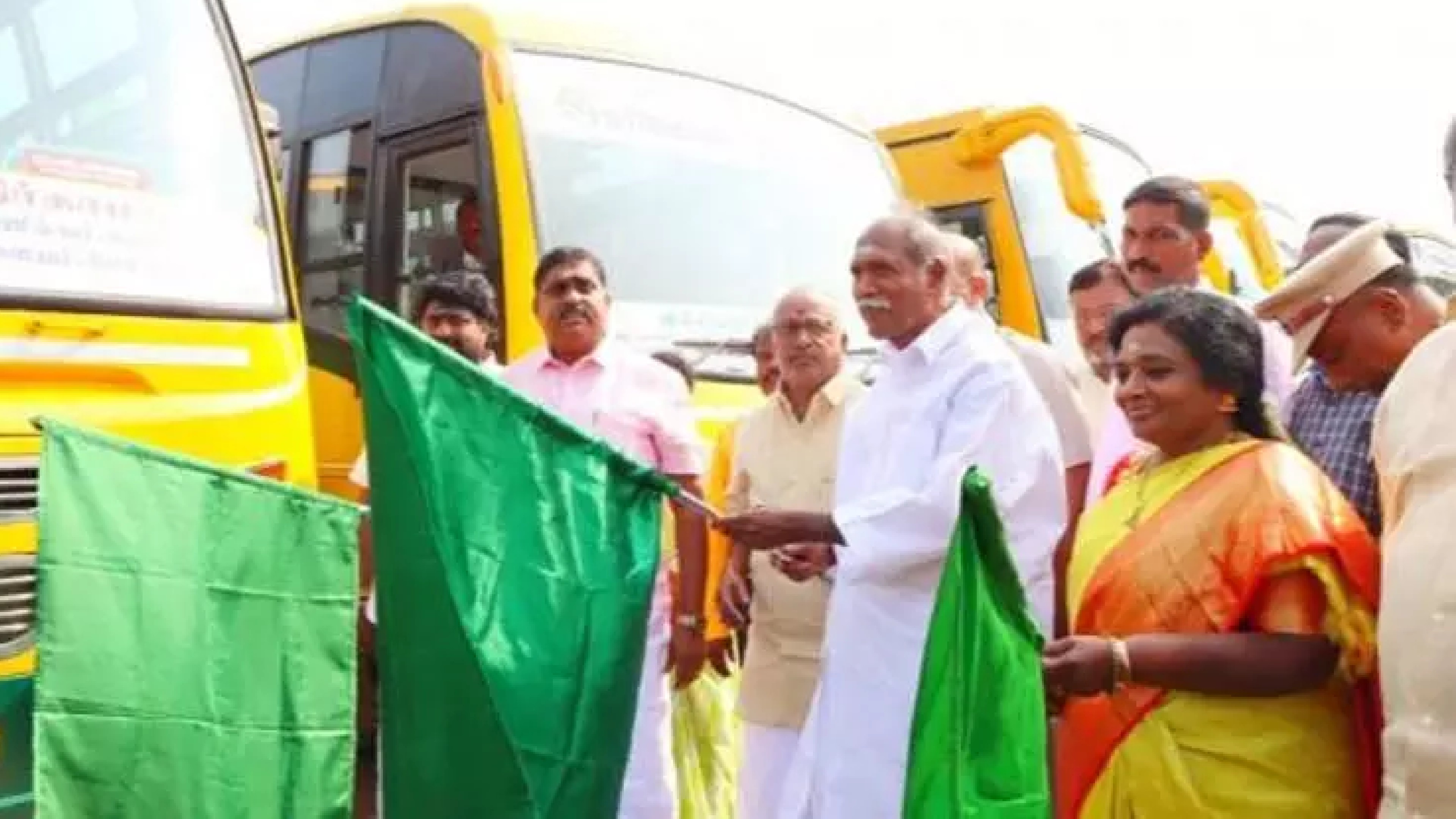 Free bus service launched for students in Pondy & Karaikal