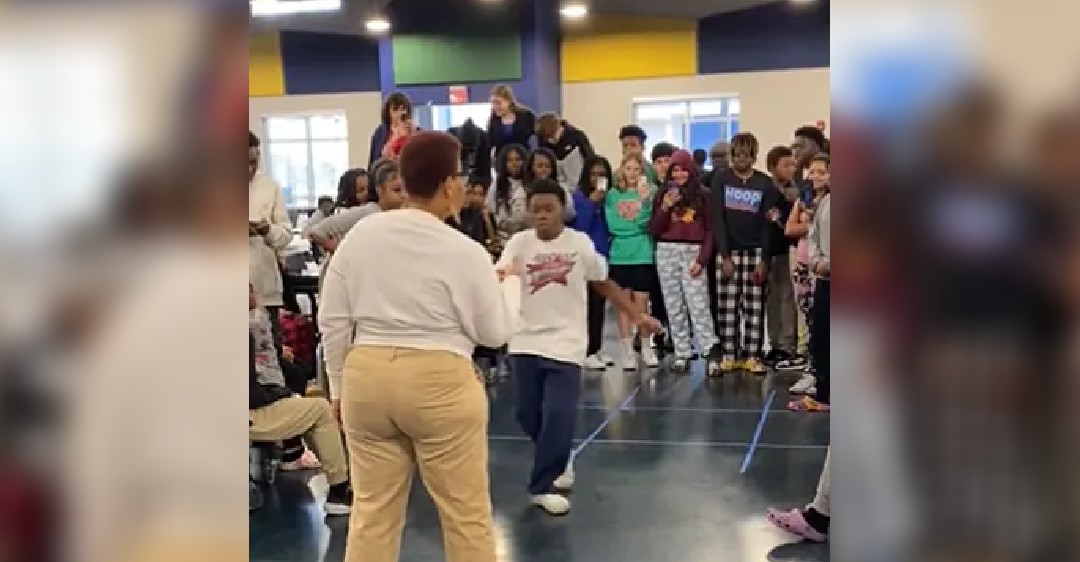 Intense dance battle between teen and teacher breaks the internet