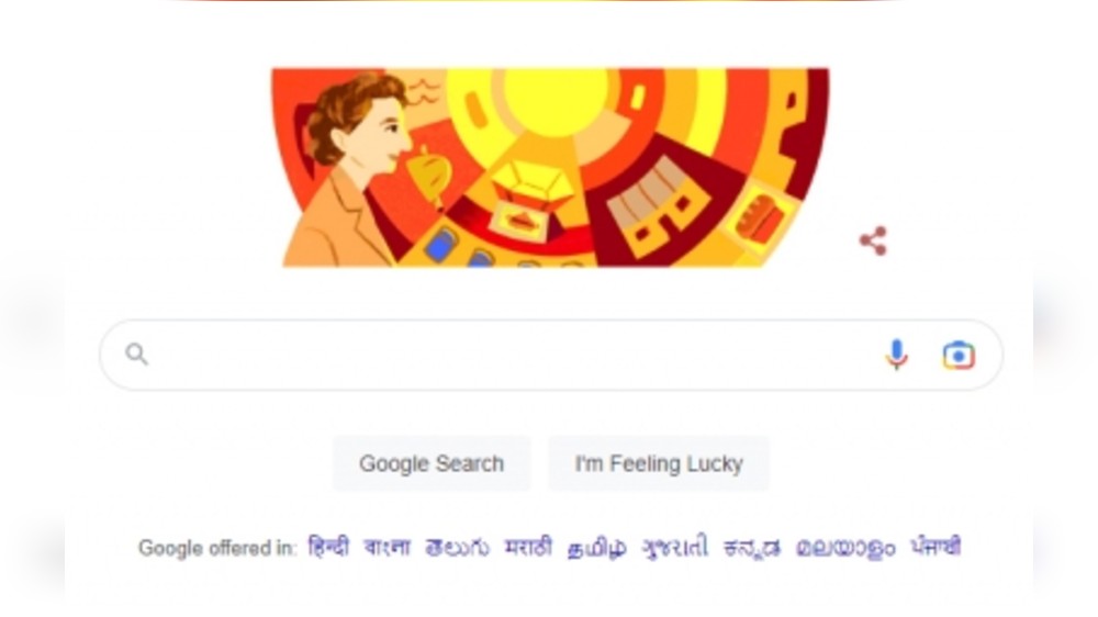 Google Doodle celebrates ‘The Sun Queen’ of solar energy