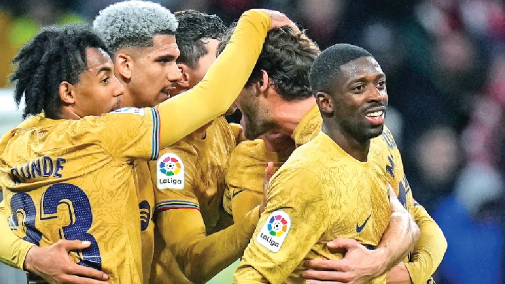 Dembele strike gives Barcelona narrow win over Atletico