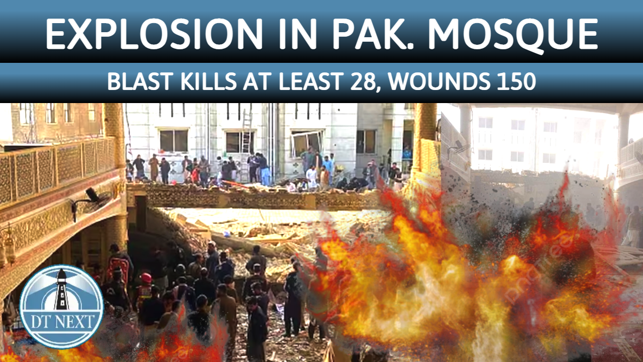 Explosion in Mosque : Blast kills at least 28, wounds 150