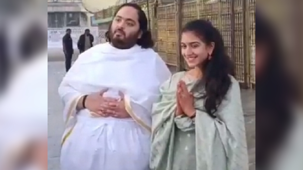 Anant Ambani, fiance offer prayers at Tirumala temple