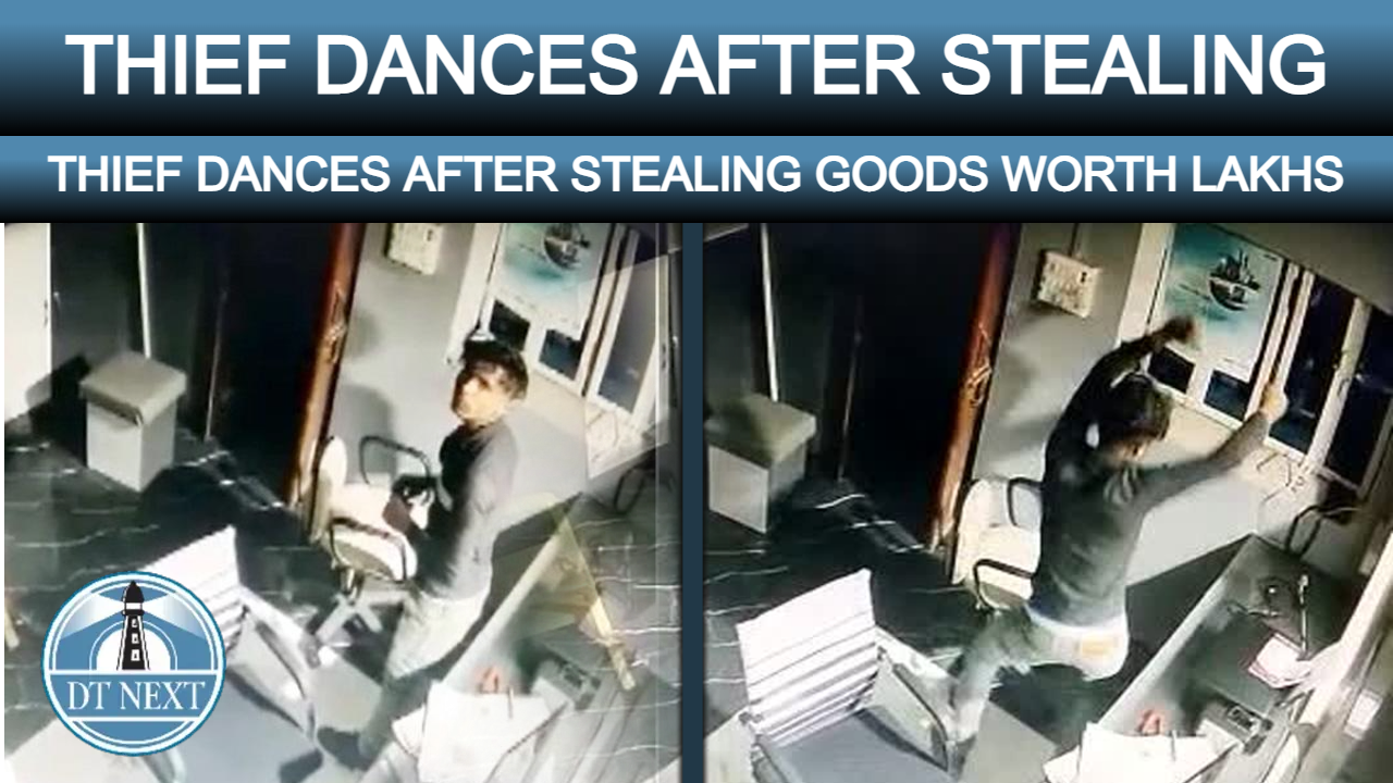 Thief Dances After Stealing Goods