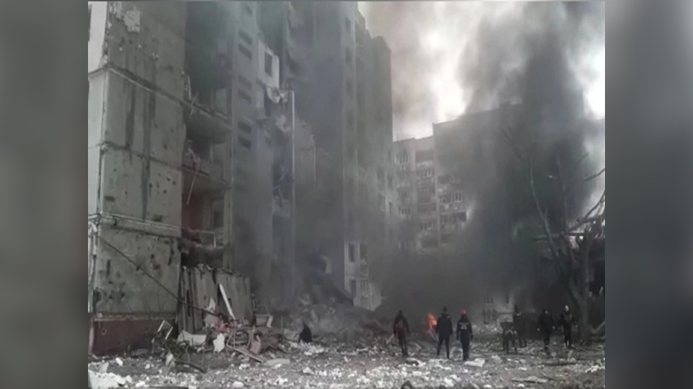 Three killed in Russian strike on east Ukraine city