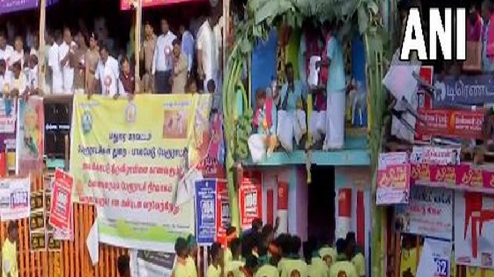 Jallikattu celebrations begin in Madurais Palamedu