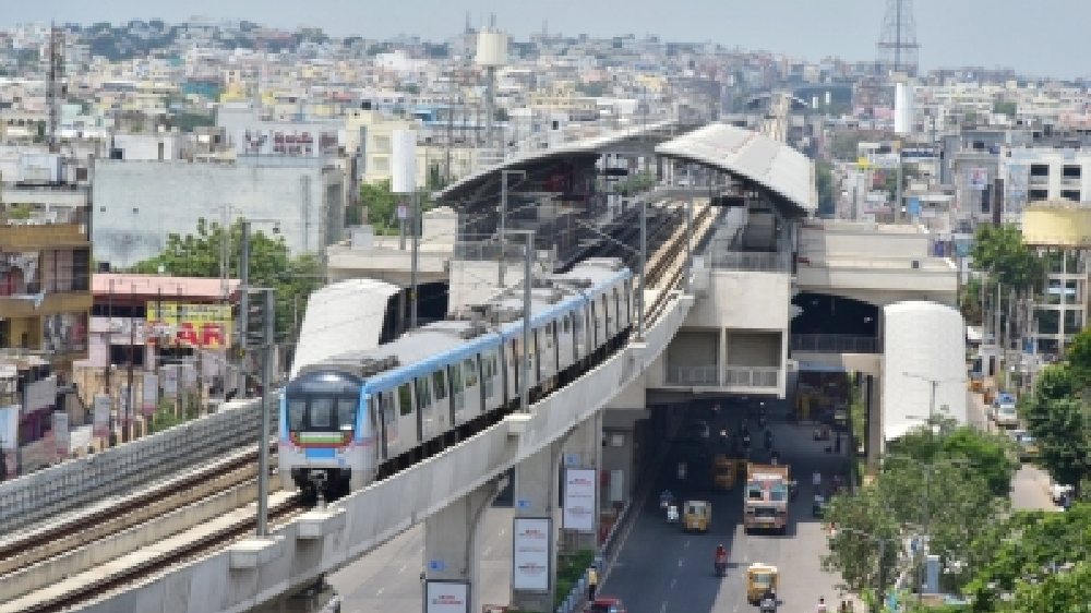 Ticketing staff of Hyderabad Metro continues strike Ticketing staff of Hyderabad Metro continues strike