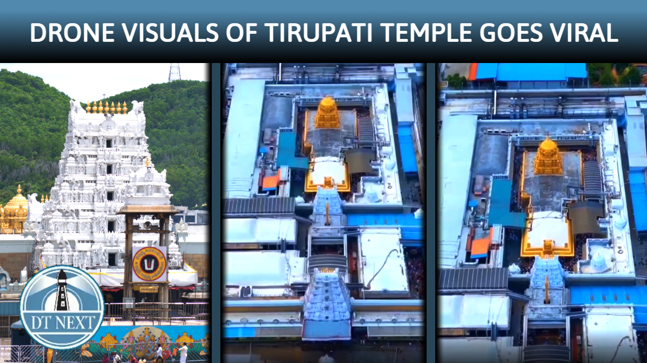 Tirumala temple orders probe into alleged drone video Tirumala temple orders probe into alleged drone video