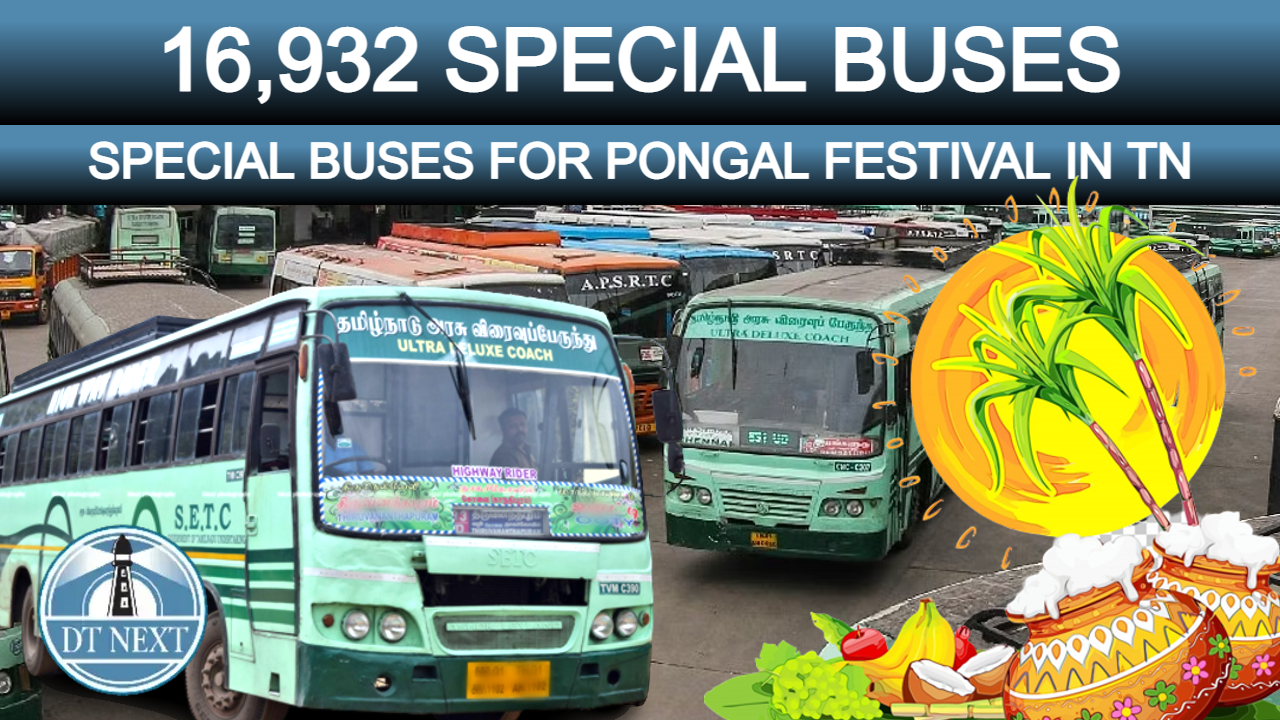 16,932 Special buses for Pongal festival