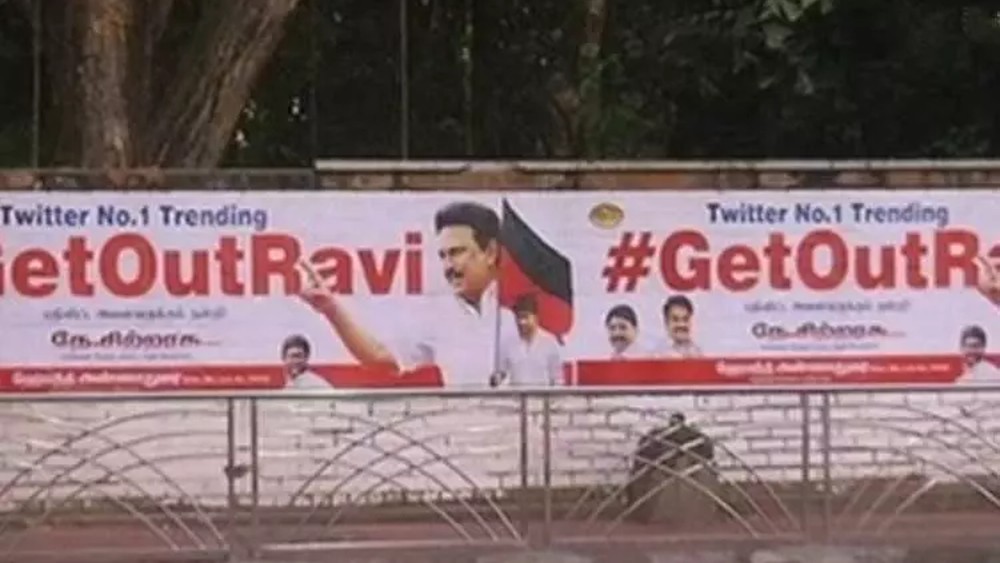 #GetOutRavi: Stir in Chennai due to posters against TN Guv