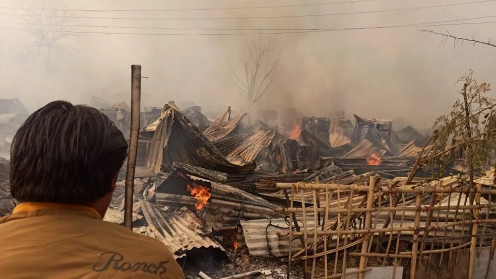 Over 100 shanties gutted in massive Gurugram fire