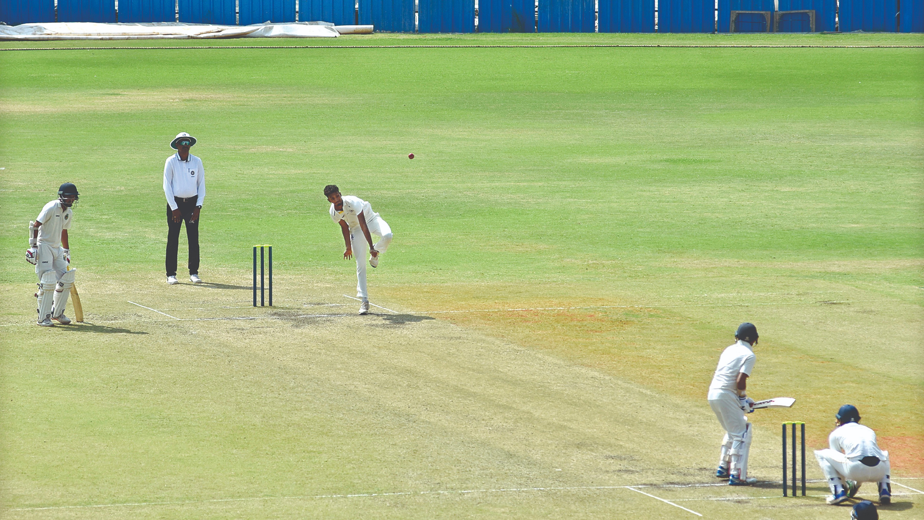Assam shows resolve after being bowled out for 266 in first essay