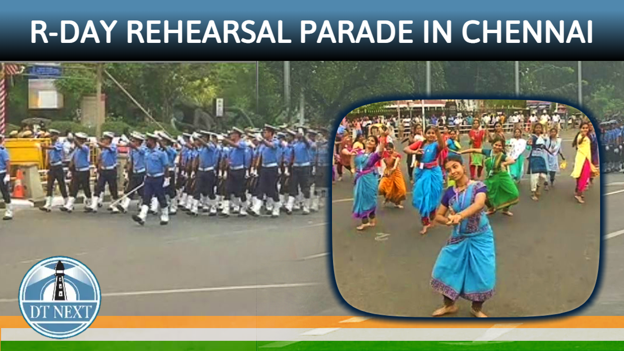 R-Day rehearsal parade held in Chennai R-Day rehearsal parade held in Chennai