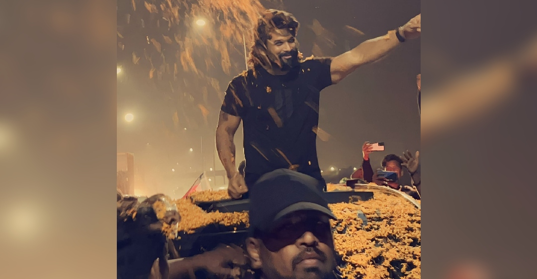 Allu arrives in Vizag for Pushpa: The Rule action sequence shoot