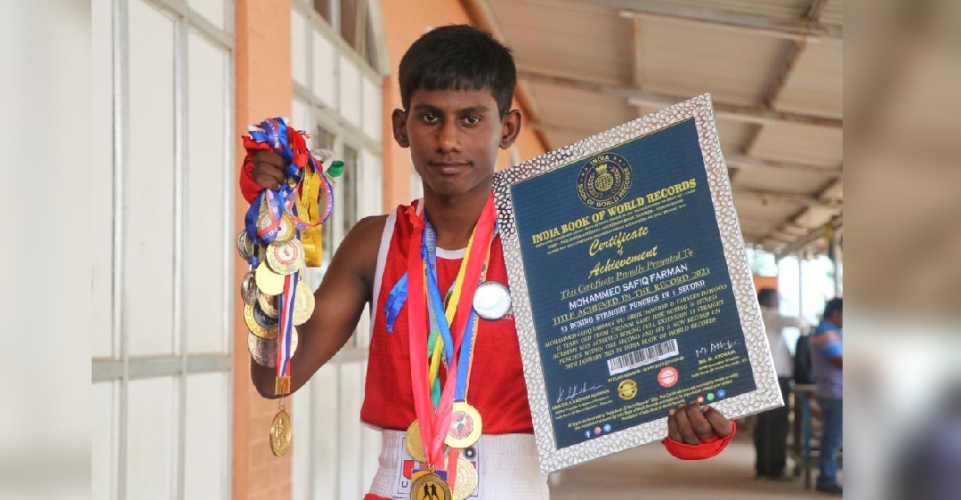 13 punches in 1 sec: Chennai boy breaks Indian Book of World Records