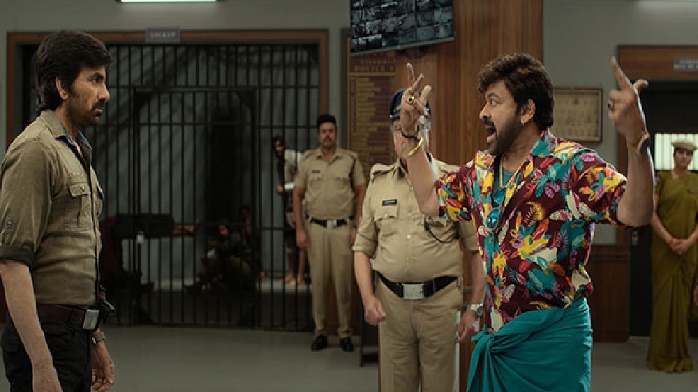Check out Chiranjeevi, Ravi’s face off in Waltair Veerayya trailer