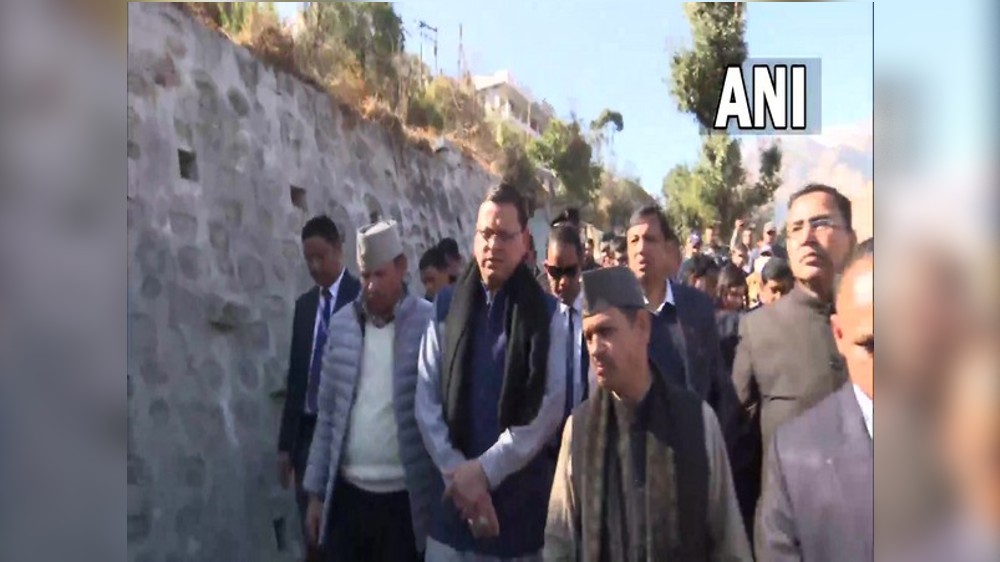 Uttarakhand: CM Dhami arrives in Joshimath to inspect sinking town