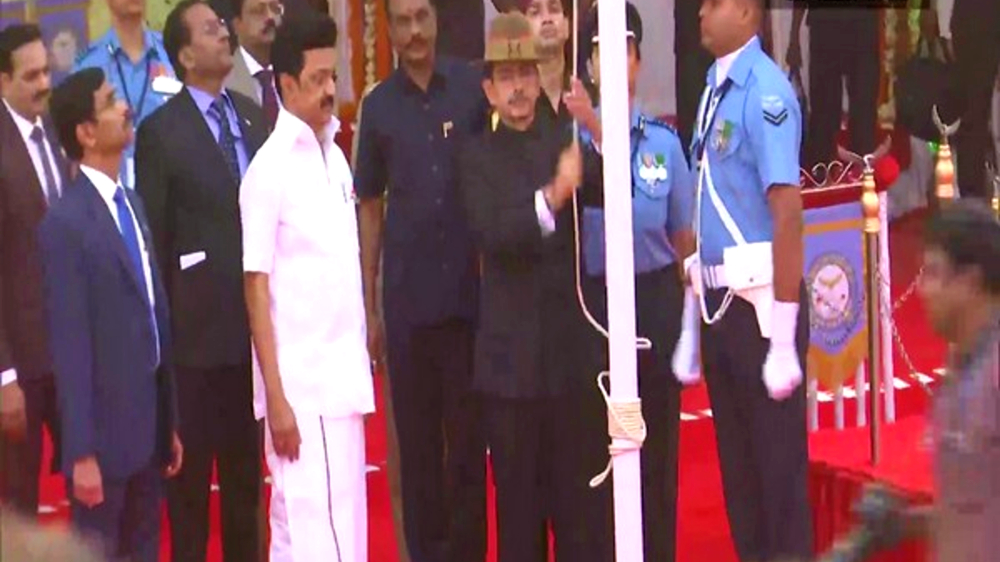 74th Republic Day: TN Governor RN Ravi unfurls Tricolour in Chennai