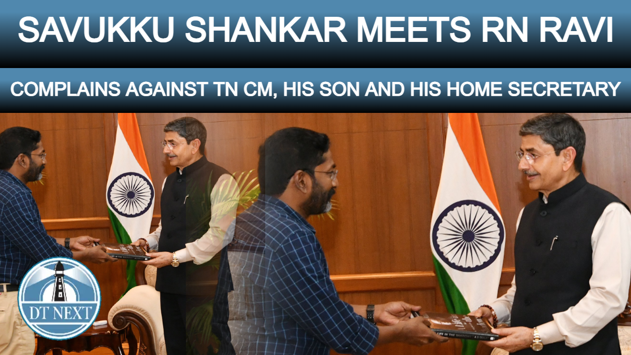Savukku Shankar complains against TN CM to TN Guv