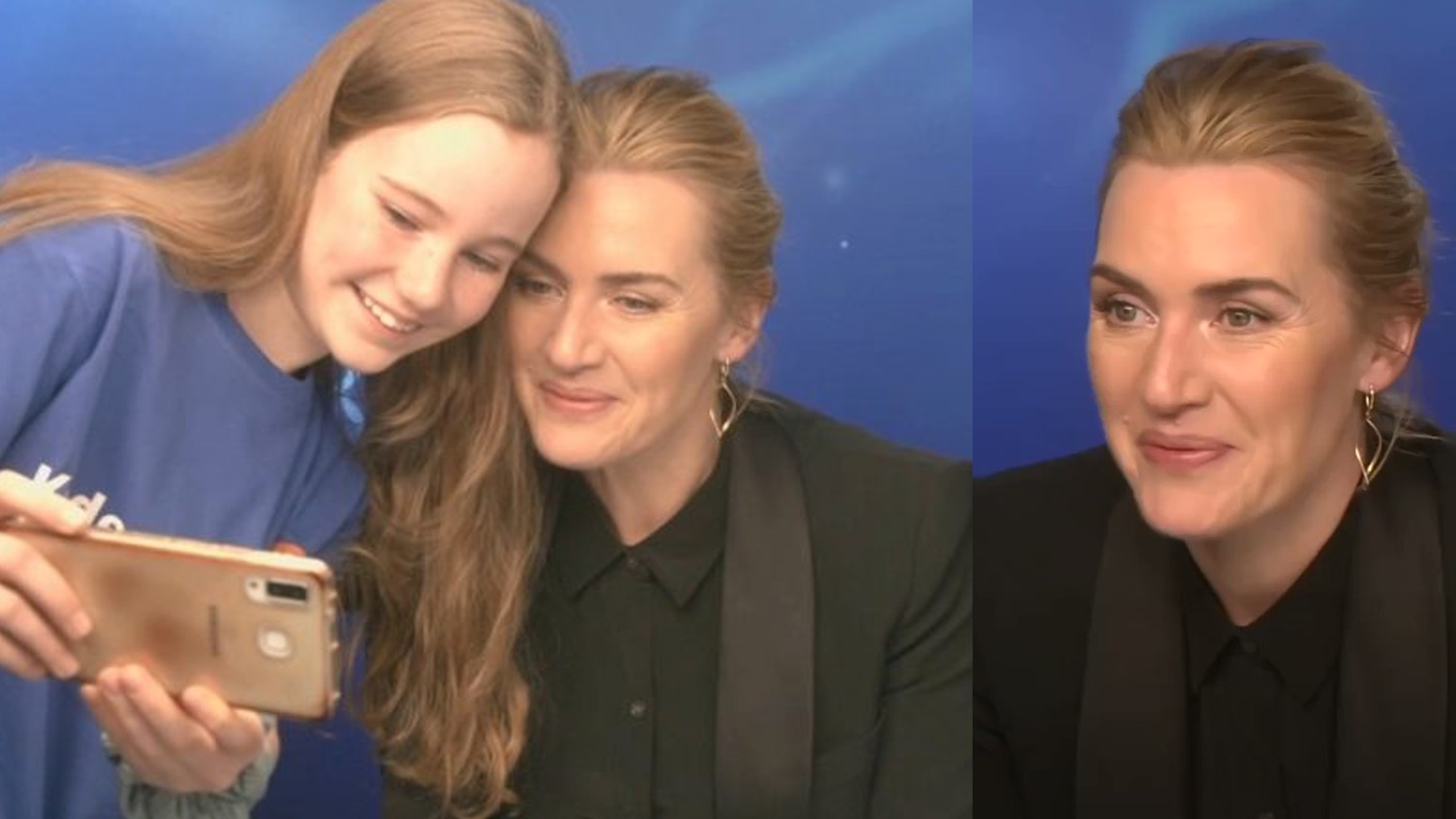 Winslet pauses interview to make 1st-time interviewer less nervous