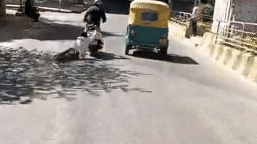 Elderly man dragged by scooter on Bengaluru street