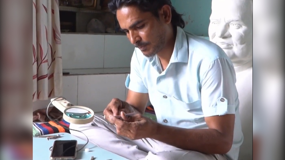 Viral: Jaipur artist creates worlds smallest spoon