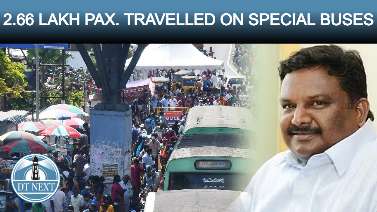 2.66 passengers travelled on 5,134 special buses: Transport Min Sivasankar 2.66 passengers travelled on 5,134 special buses: Transport Min Sivasankar
