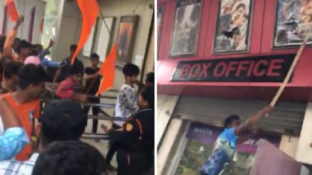 Pathaan: Miscreants create ruckus outside a theatre in Mumbai