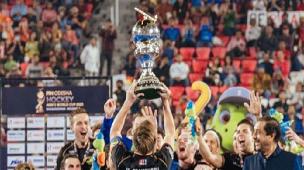 Mats Grambusch expresses happiness after winning Hockey WC